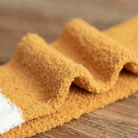 Autumn Winter Coral Velvet Cute Cat Claw Socks