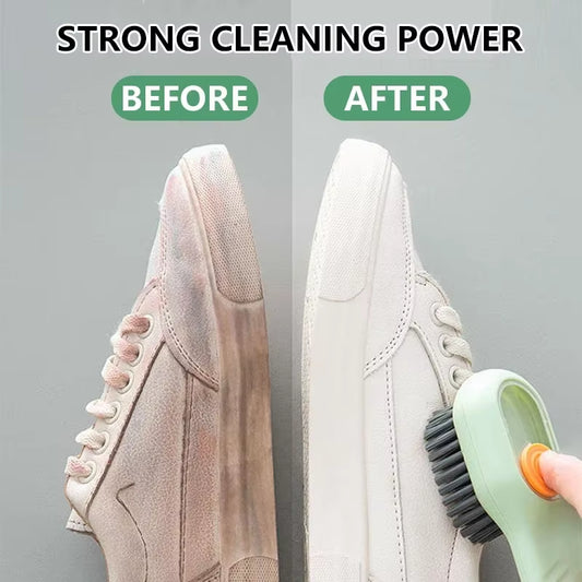 Multifunctional Cleaning Brush Soft-Bristled Liquid Shoe Brush Clothes Long Handle Brush Shoe Household Cleaning Tool